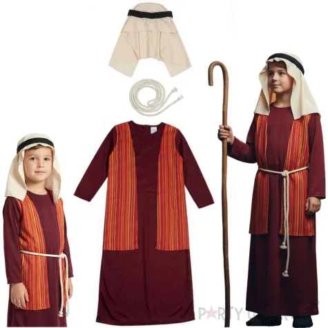 stroj dla dziecka na jaselka przedstawienie szkolne jozef czerwony 122 134 cm