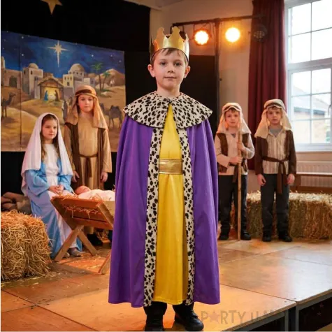stroj dla dziecka na jaselka przedstawienie szkolne trzech kroli baltazar 110 116 cm