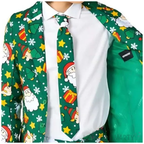 stroj dla dziecka swiateczny garnitur zielony suitmeister 110 116