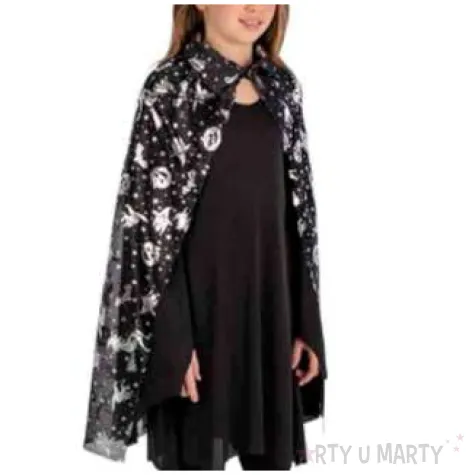 stroj dla dziewczynek czarownica zestaw srebrno czarny carnival toys