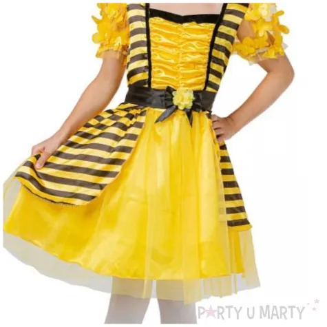 stroj dla dziewczynki karnawalowy pszczolka pszczola godan rozm 92 104 cm