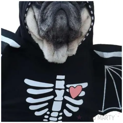 stroj dla psa halloween nietoperz czarny partydeco s