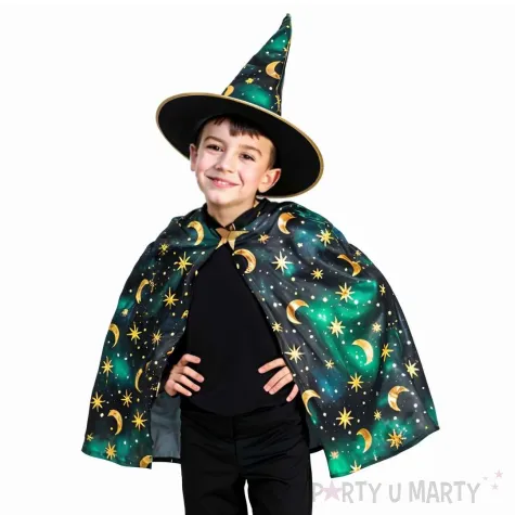 stroj dzieciecy kostium dla chlopca na halloween andrzejki czarodziej rozm 110 120