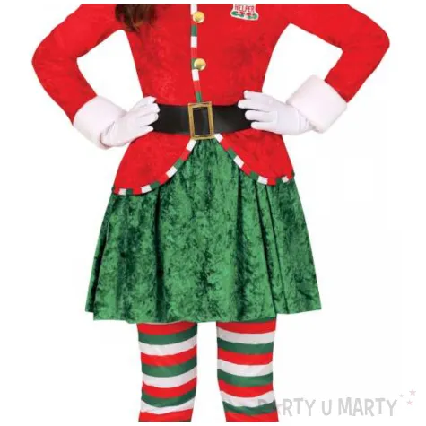 stroj dzieciecy na boze narodzenie elfka zestaw dla dziewczynki rozm 146 152