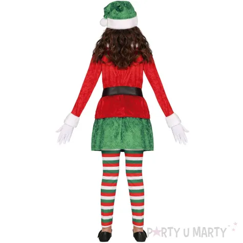 stroj dzieciecy na boze narodzenie elfka zestaw dla dziewczynki rozm 98 104