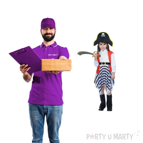 stroj dzieciecy na karnawal halloween zestaw piratka cosplay 110 120