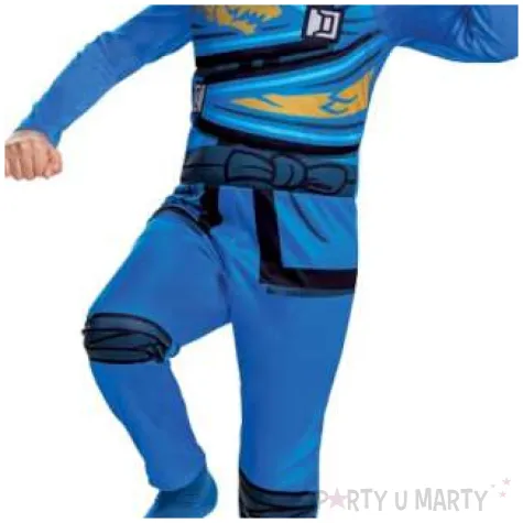 stroj dzieciecy na karnawal kostium ninja jay fancy lego ninjago zestaw rozm 122 128