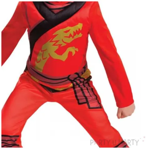 stroj dzieciecy na karnawal kostium ninja kai lego ninjago zestaw rozm 122 128