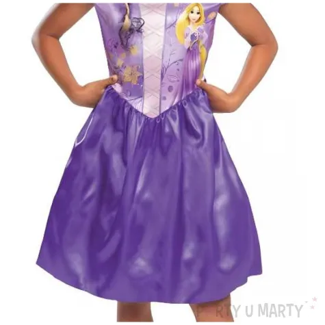 stroj dzieciecy na karnawal roszpunka zaplatani sukienka ksiezniczki rozm 98 104