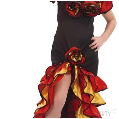 stroj dzieciecy sukienka dla dziewczynki na karnawal tancerka flamenco hiszpanka roz 110 120