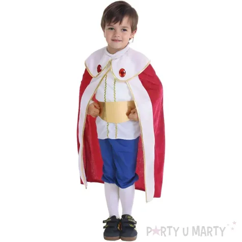 stroj dzieiecy na karnawal i jaselka krol kacper zestaw bluzka peleryna spodnie pasek rozm