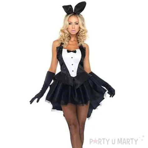 stroj kroliczek playboy czarny leg avenue roz xs