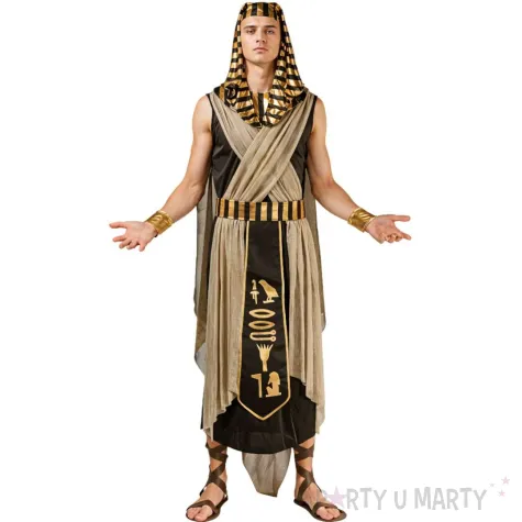 stroj meski na karnawal kostium faraona zestaw wladcy starozytnego egiptu rozm m
