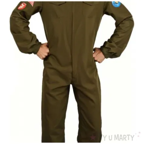 stroj meski na karnawal zolnierz mundur amerykanskiego pilota rekonstrukcja rozm l