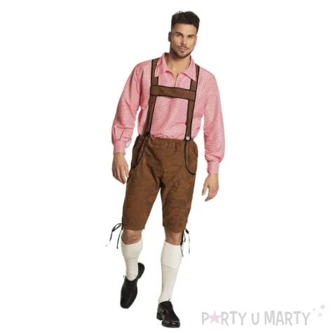 stroj meski na oktoberfest koszula i spodnie z szelkami bawarczyk festiwal piwa m l