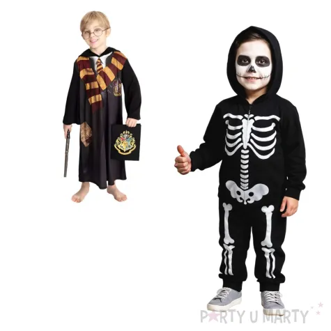 stroj na halloween karnawal szata czarodzieja harry peleryna czarna rozm 110 120
