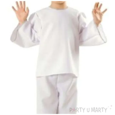 stroj na jaselka dla chlopca kostium aniol bialy rozm 110 116 cm