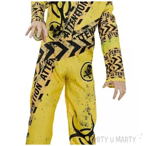 stroj na karnawal i halloween kombinezon ochronny z maska i kapturem biohazard epidemia rozm l