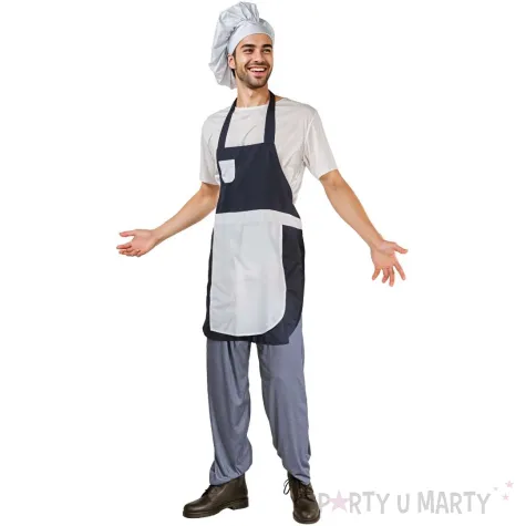 stroj na karnawal zestaw szefa kuchni kucharz fartuch i czapka rozm l