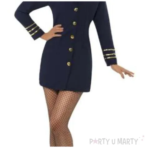 stroj stewardesa granatowy smiffys rozm l