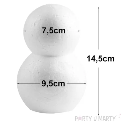 styropian balwan 2 kulki 145 mm m czakos 3 szt