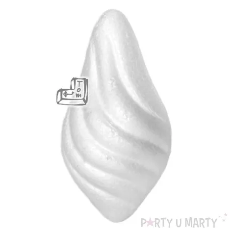 styropian bombka lezka 80 mm t unisan 1 szt