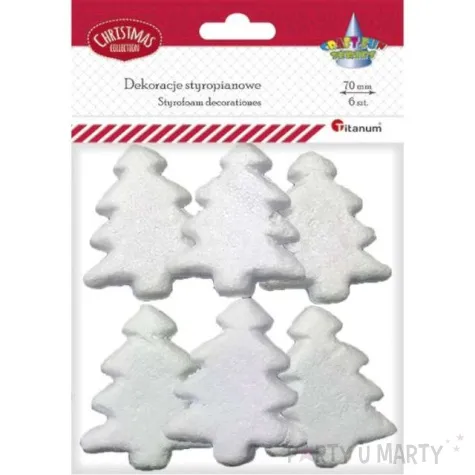 styropian choinka plaska titanum 7 cm 6 szt