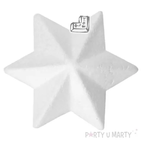 styropian gwiazdka 70 mm t unisan 1 szt