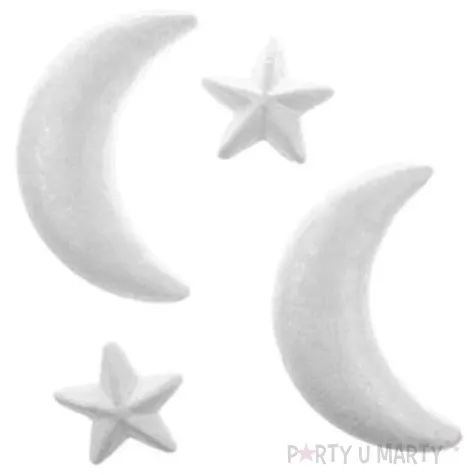 styropian gwiazdki i ksiezyce 60 130 mm arpex 4 szt