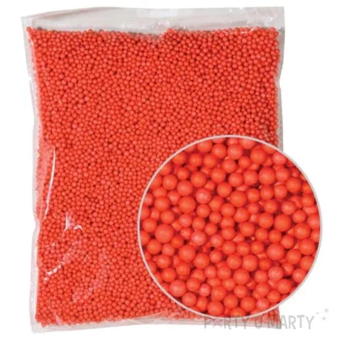 styropian kuleczki 4 mm czerwone aliga 10 g