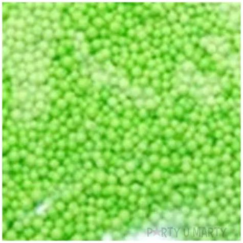 styropian kuleczki 4 mm zielone aliga 10 g