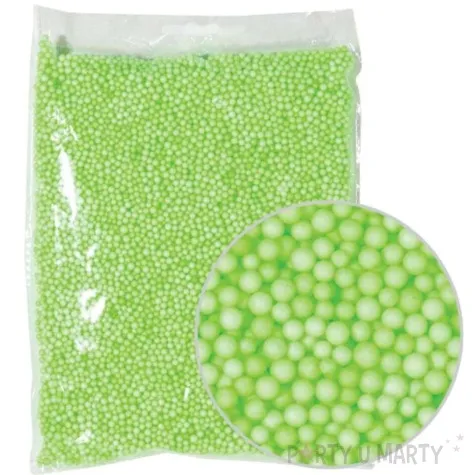 styropian kuleczki 4 mm zielone aliga 10 g