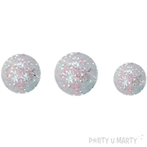 styropian kuleczki brokatowe srebrne titanum 20 g