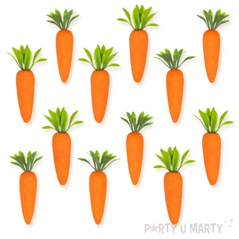 styropian marchewki pomaranczowy partypal 4 5 x 1 5 cm 12 szt