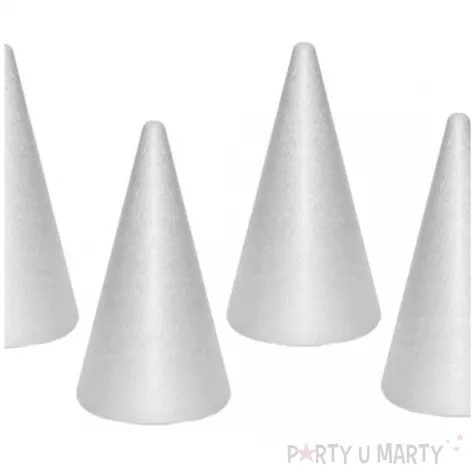 styropian stozek classic bialy aliga 20 cm 6 szt