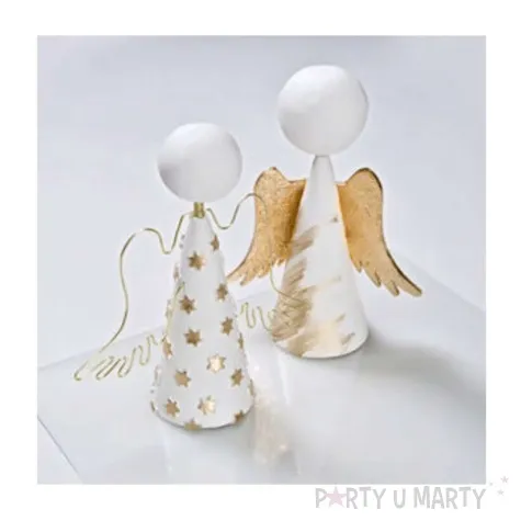 styropian stozek z kula 100 mm unisan 3 szt