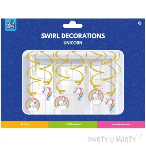 swiderki jednorozec pd unicorn pd party 12 szt