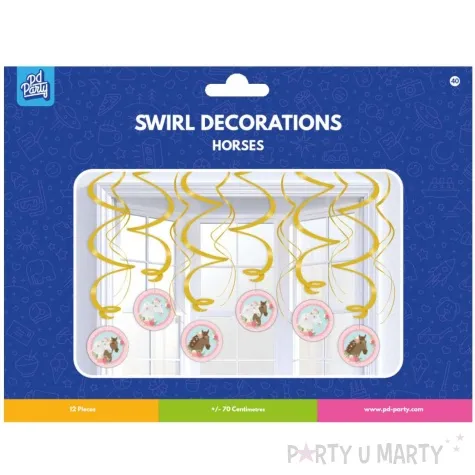 swiderki konie pd horses pd party 12 szt