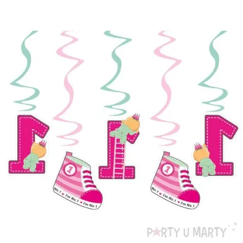 swiderki urodzinowe rozowe dlugosc 60 cm 1 op