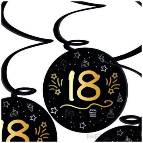 swiderki wiszace 18 shining glam czarny folat 60 cm 3 szt