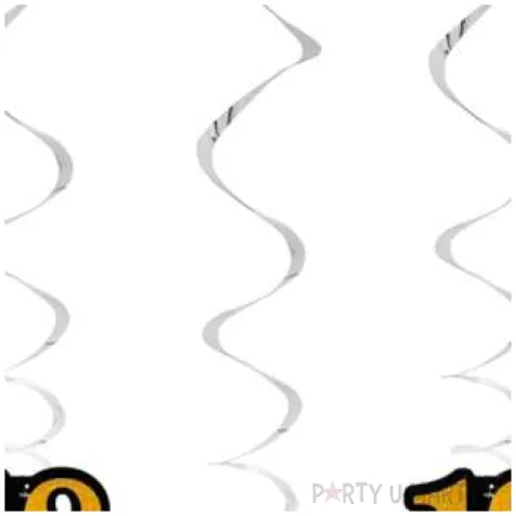 swiderki wiszace 18 urodziny czarno zlote godan 3 szt