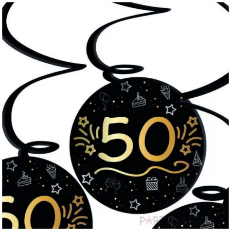 swiderki wiszace 50 shining glam czarny folat 60 cm 3 szt