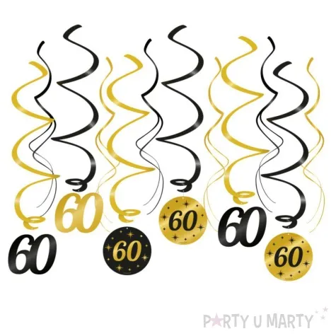 swiderki wiszace 60 urodziny classy party 12 szt pd party