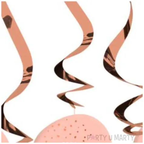 swiderki wiszace 70 urodziny happy birthday elegant rozowe folat 5 szt