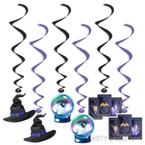 swiderki wiszace andrzejki wrozbita maciej czarno fioletowe 6 szt