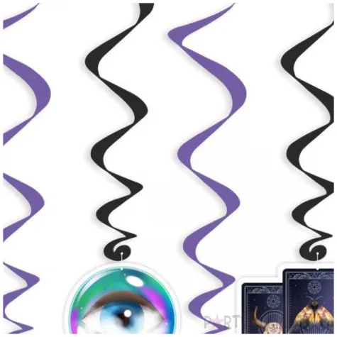 swiderki wiszace andrzejki wrozbita maciej czarno fioletowe 6 szt