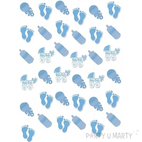 swiderki wiszace baby boy blekitny amscan 6 szt