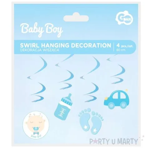 swiderki wiszace baby boy niebieski godan 4 szt