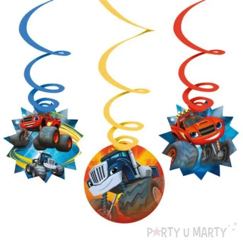 swiderki wiszace blaze i megamaszyny amscan 6 szt