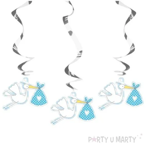 swiderki wiszace bocian niebieski folat 3 szt